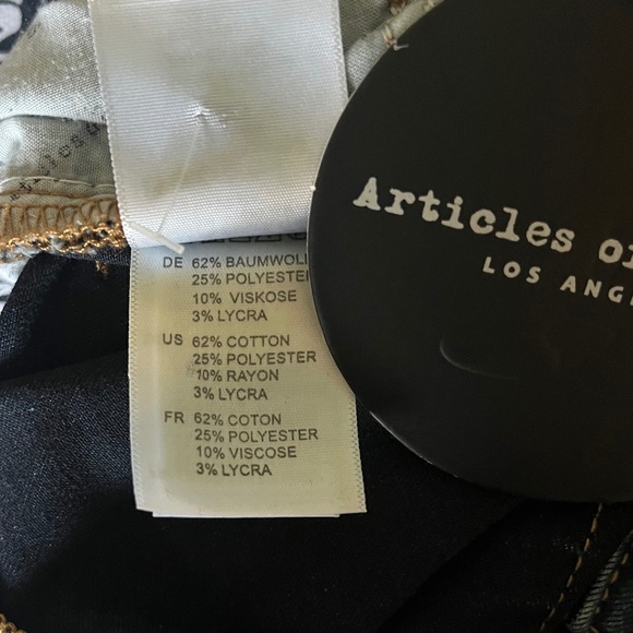 Articles of Society Frayed Jean Skinny Crop Size 28 New Condition NWT - Picture 10 of 13